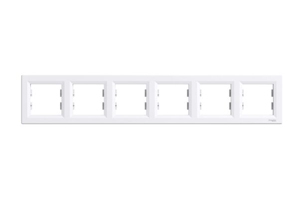 Рамка 6-местная гор  EPH5800621 ASFORA белый Schneider Electric(EPH5800621)