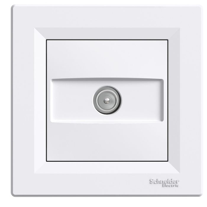 Розетка TV концевая 1dB EPH3200121 ASFORA белый Schneider Electric(EPH3200121)