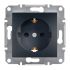 Розетка з з/к EPH2900171 ASFORA антрацит Schneider Electric(EPH2900171)