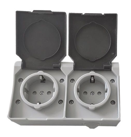 Розетка 2-а з/к для зовн. устан. IP54 серія SURFACE TNSy(TNSy5000170)