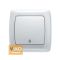 Выключатель 1-кл. прох. 90561004 VI-KO CARMEN белый(90561004)