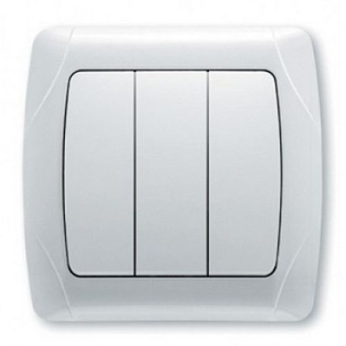 Выключатель 3-кл. 90561068 VI-KO CARMEN белый(90561068)
