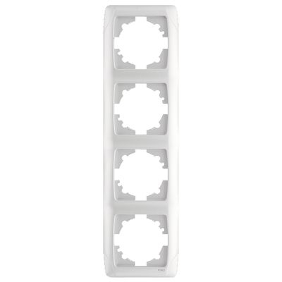 Рамка 4М вертик. 90561004 VI-KO CARMEN  белая(90571004)