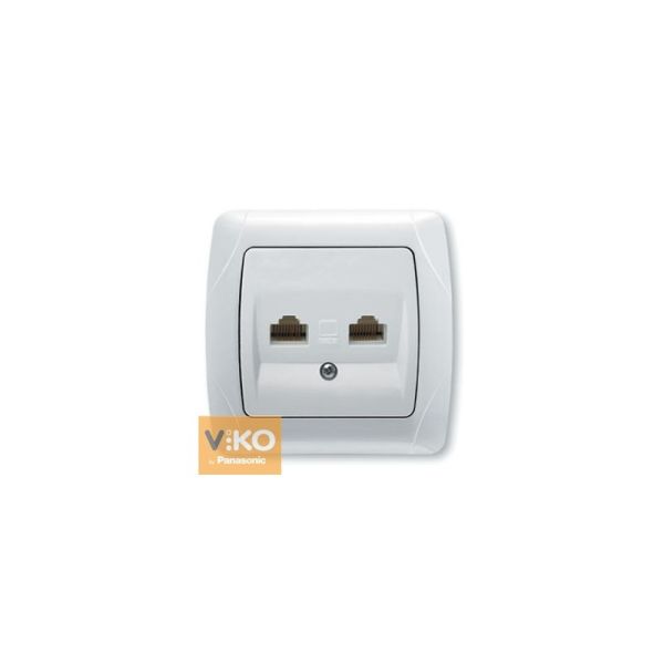Розетка PC 2-я 90561034 VI-KO CARMEN белая(90561034)