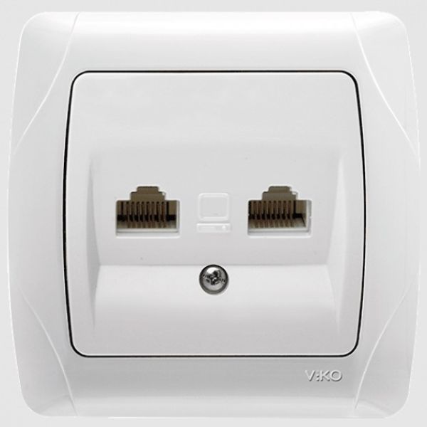 Розетка PC+ ТF 90561035 VI-KO CARMEN белая(90561035)