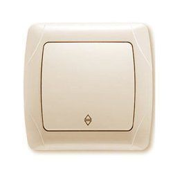 Выключатель 1-кл. прох. 90562004 VI-KO CARMEN крем(90562004)