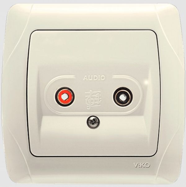 Розетка аудио 90562037 VI-KO CARMEN крем(90562037)