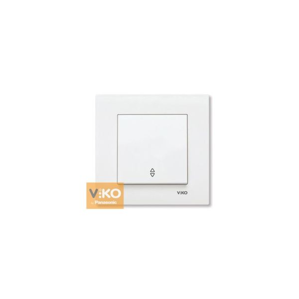 Выключатель 1-кл. прох. 90960004 VI-KO KARRE белый(90960004)