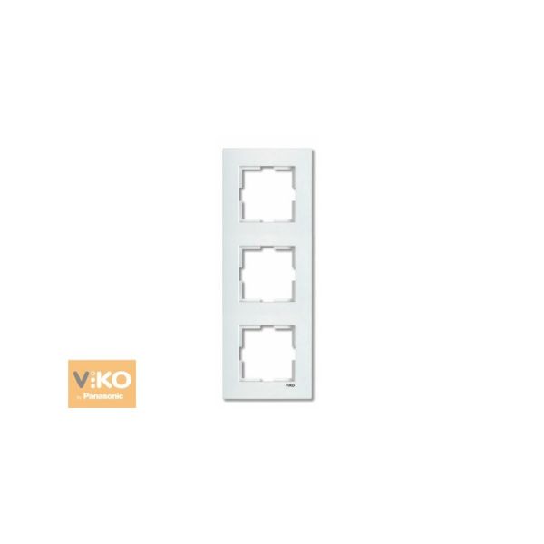 Рамка 3М вертик. 90960222  VI-KO KARRE белый(90960222)