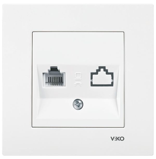 Розетка TF 90960013 VI-KO KARRE белая(90960013)