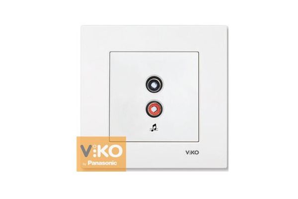 Розетка аудио 90960037 VI-KO KARRE белая ()(90960037)