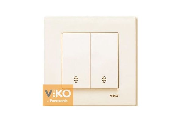 Выключатель 2 кл проходной 90960104 VI-KO KARRE крем ()(90960117)