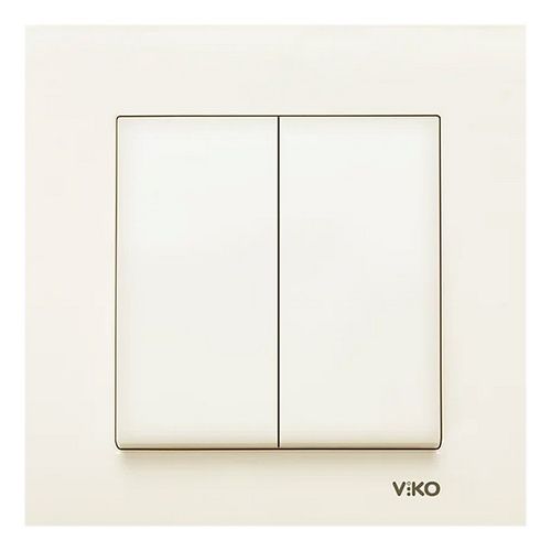 Выключатель 2-кл. 90960102 VI-KO KARRE крем(90960102)