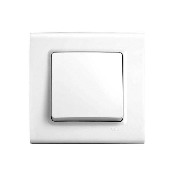 Выключатель 1 кл. 90400001 LINNERA белый(90400001)