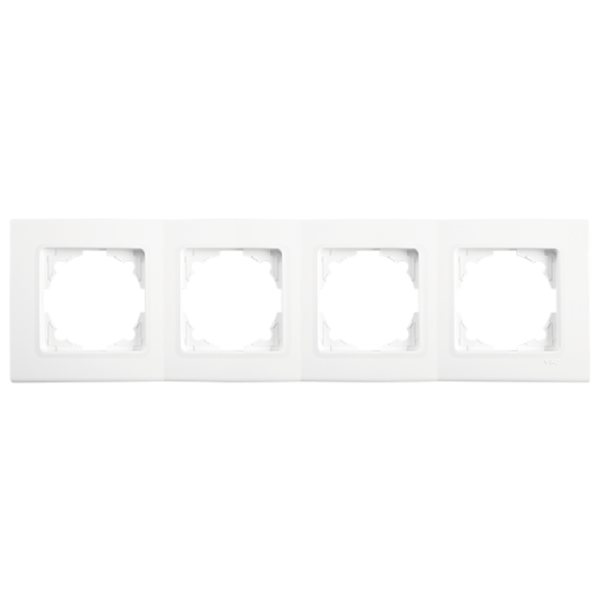 Рамка 4М горизонт. 90400004 LINNERA белый(90400004)