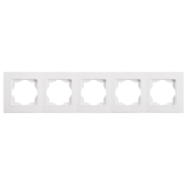Рамка 5М горизонт. 90400005 LINNERA белый (ЧП)(90400005)