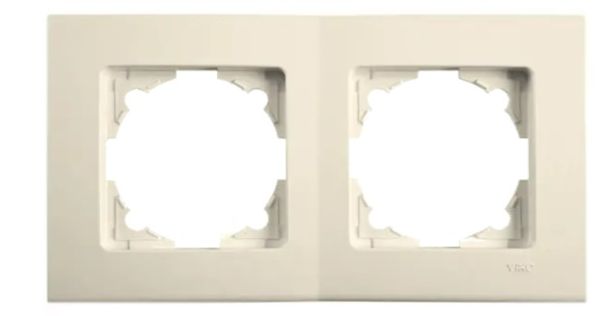 Рамка 2М горизонт. 90401002 LINNERA крем(90401002)