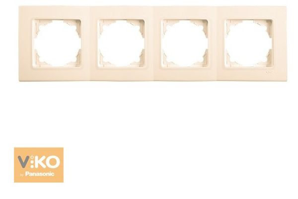 Рамка 4М горизонт. 90401004 LINNERA крем ()(90401004)
