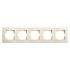 Рамка 5М горизонт. 90401005 LINNERA крем(90401005)