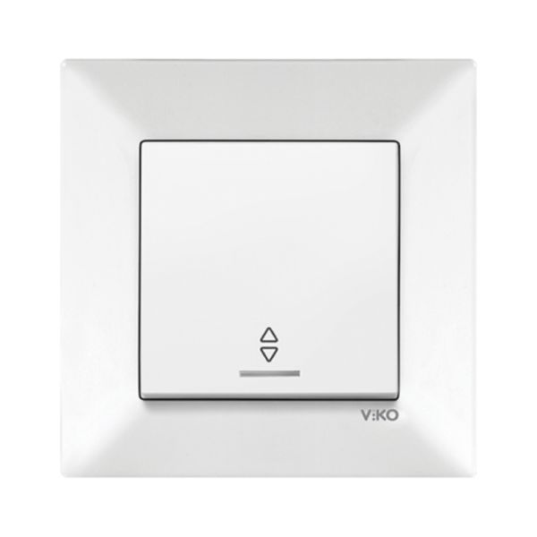 Выключатель 1-кл. проходной с подсвет. 90970063-WH VI-KO Meridian белый ()(90970063-WH)