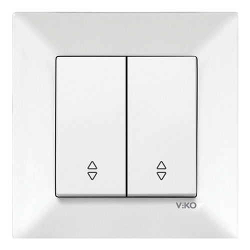 Выключатель 2-кл. проходной  90970017-WH VI-KO Meridian белый(90970017-WH)
