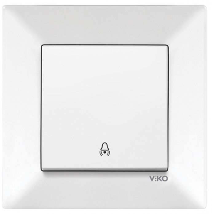 Кнопка звонка 90970006 -WH VI-KO Meridian белая(90970106 -WH)