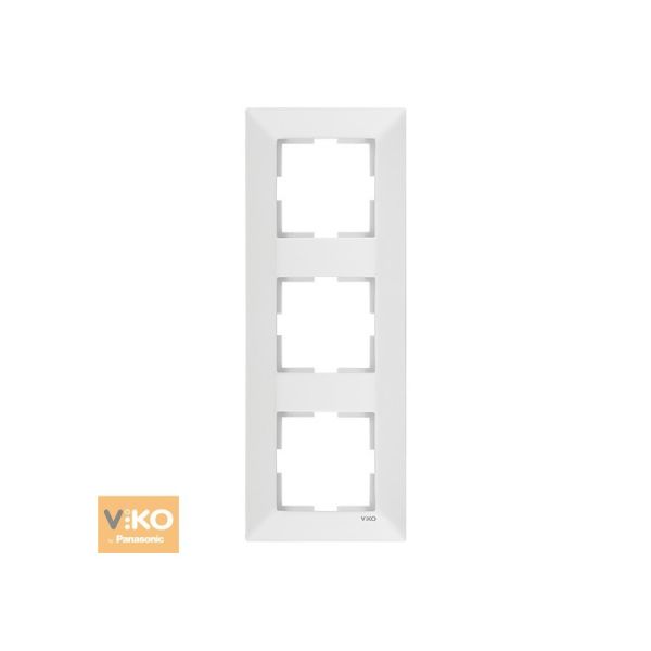 Рамка 3М вертикальная 90979023-WH VI-KO Meridian белая(90979023-WH)