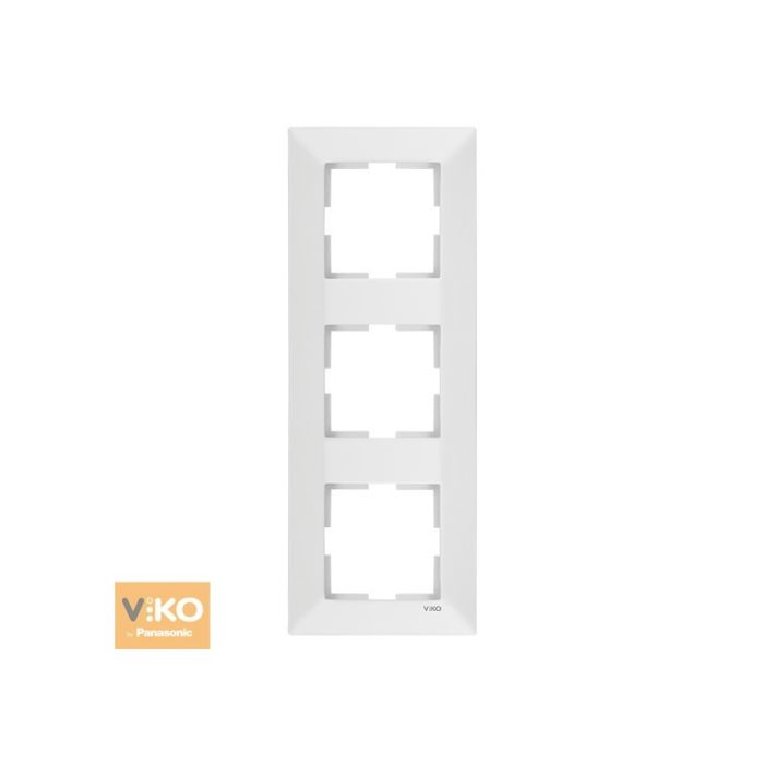 Рамка 3М вертикальная 90979023-WH VI-KO Meridian белая(90979023-WH)