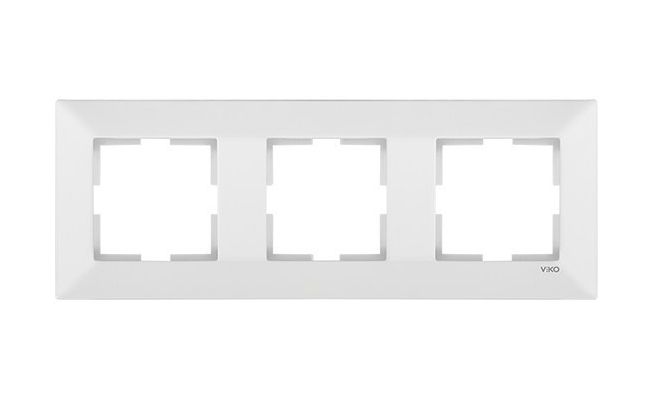 Рамка 3М горизонтальная 90979003-WH VI-KO Meridian белая(90979003-WH)