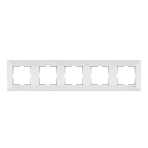 Рамка 5М горизонтальная 90979005-WH VI-KO Meridian белая(90979005-WH)