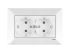Розетка 2-я с з/к 90970056-WH VI-KO Meridian белая(90970056-WH)