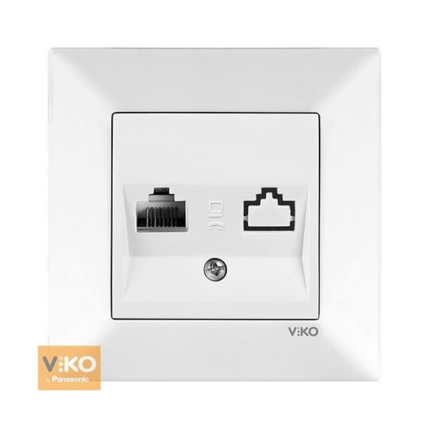 Розетка PC 90970032-WH VI-KO Meridian белая(90970032-WH)