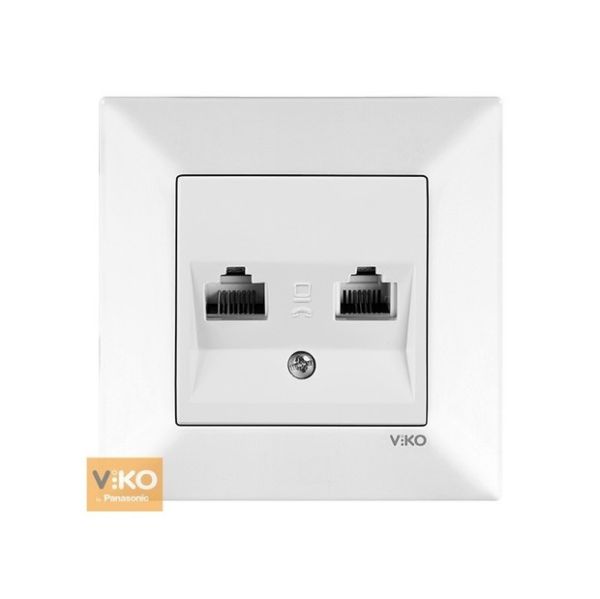 Розетка PC+ ТF 90970035-WH VI-KO Meridian белая(90970035-WH)