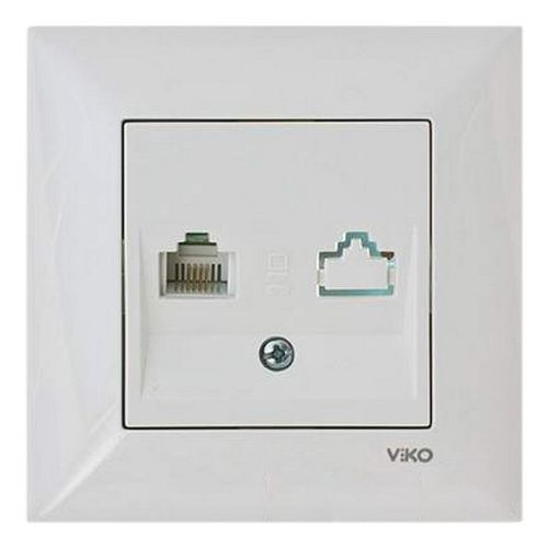 Розетка TF 90970013-WH VI-KO Meridian белая(90970013-WH)