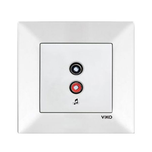 Розетка аудио 90970037-WH VI-KO Meridian белая(90970037-WH)