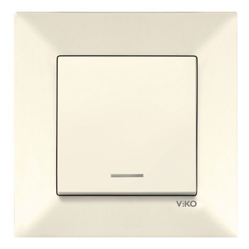 Выключатель 1-кл. с подсвет. 90970219-WH  VI-KO Meridian крем(90970219-WH)