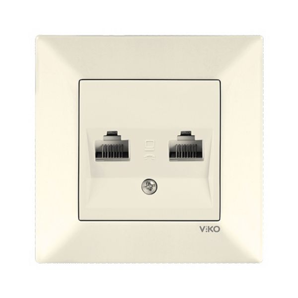 Розетка 2-я TF 90970233-WH VI-KO Meridian крем(90970233-WH)