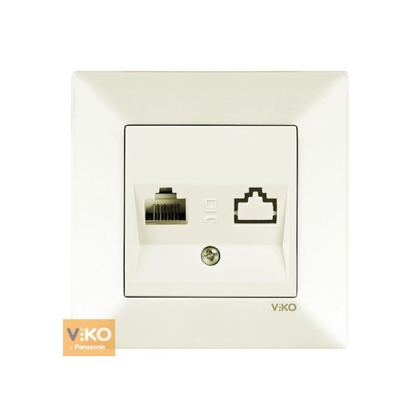 Розетка PC 90970232-WH VI-KO Meridian крем(90970232-WH)