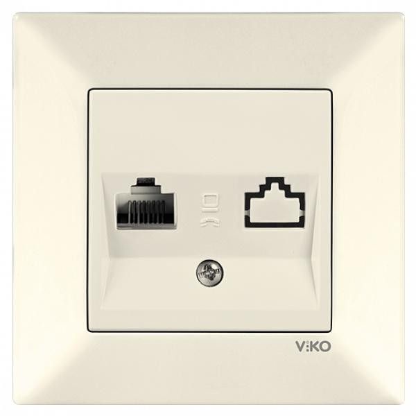 Розетка TF 90970213-WH VI-KO Meridian крем(90970213--WH)