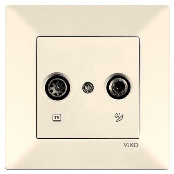 Розетка TV+SAT 90970285-WH VI-KO Meridian крем()(90970285--WH)