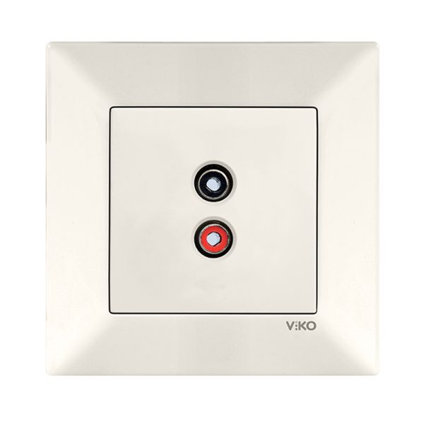 Розетка аудио 90970237-WH VI-KO Meridian крем ()(90970237-WH)