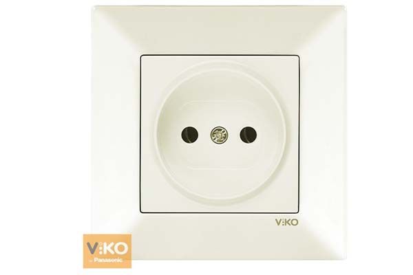 Розетка без з/к 90970207-WH VI-KO Meridian крем(90970207-WH)