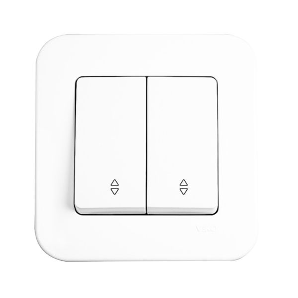 Выключатель 2-кл. проходн. 90420017 VI-KO Rollina белый(90420017)