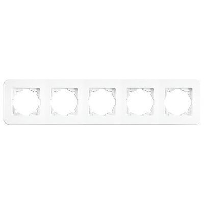 Рамка 5М горизонт. 90420055 VI-KO Rollina белый(90420055)