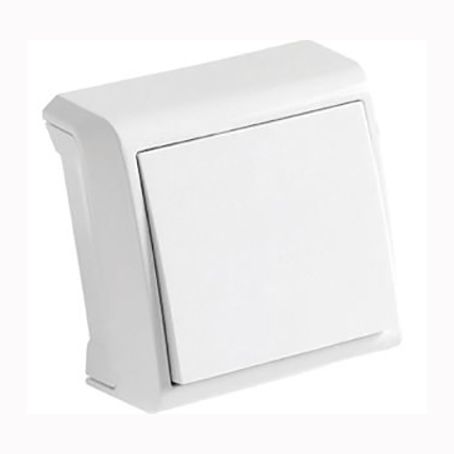 Выключатель 1-кл. наружный 90681001 VERA  белый(90681001)