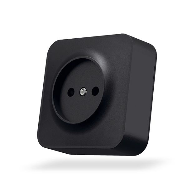 Розетка внешняя без з/к VF-BNS21-BG VIDEX BINERA IP20 графит(VF-BNS21-BG)