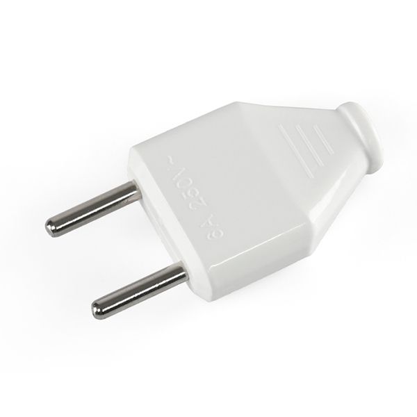 Вилка без з/к 6А біла TITANUM STANDARD TF-PL106-W(TF-PL106-W)