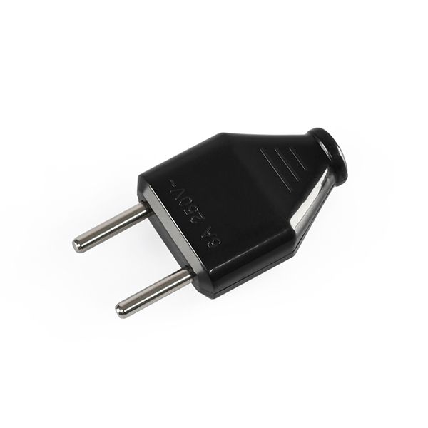 Вилка без з/к 6А чорна TITANUM STANDARD TF-PL106-B(TF-PL106-B)