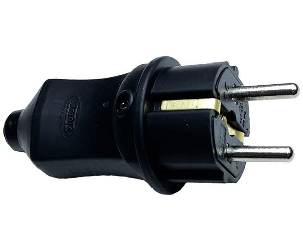 Вилка каучуковая прямая VIOLUX 16А(930600)