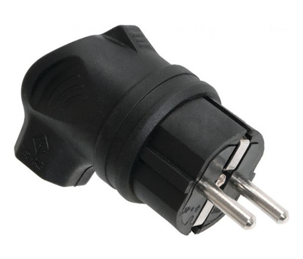 Вилка каучуковая с боковым выводом (с з/к ), ВБу3-1-0м ОМЕГА УЭК IP44 НОВИНКА!(PKR01-U-016-2-UA)